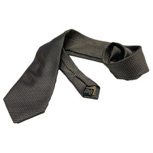 Men's Harry Rosen Blue & Gold Chevron Tie